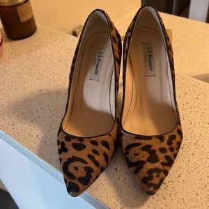 LK Bennett leopard print heels